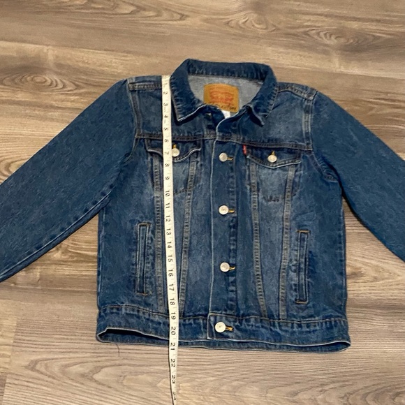 Levi’s Trucker Western Denim Jean Jacket Youth Medium Size 10-12 Years Cotton - Picture 2 of 7